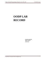 OODP Record .